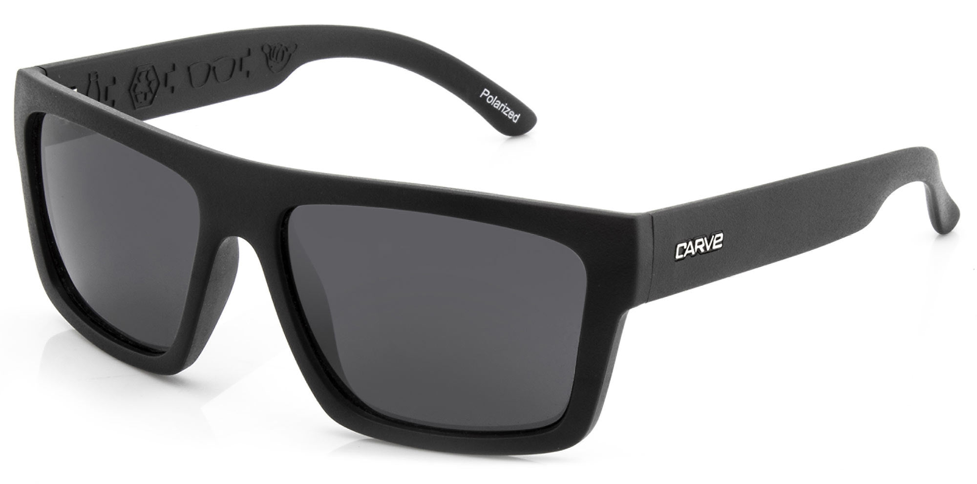 Volley - Injected Polarized Matt Black Frame Recycled Sunglasses