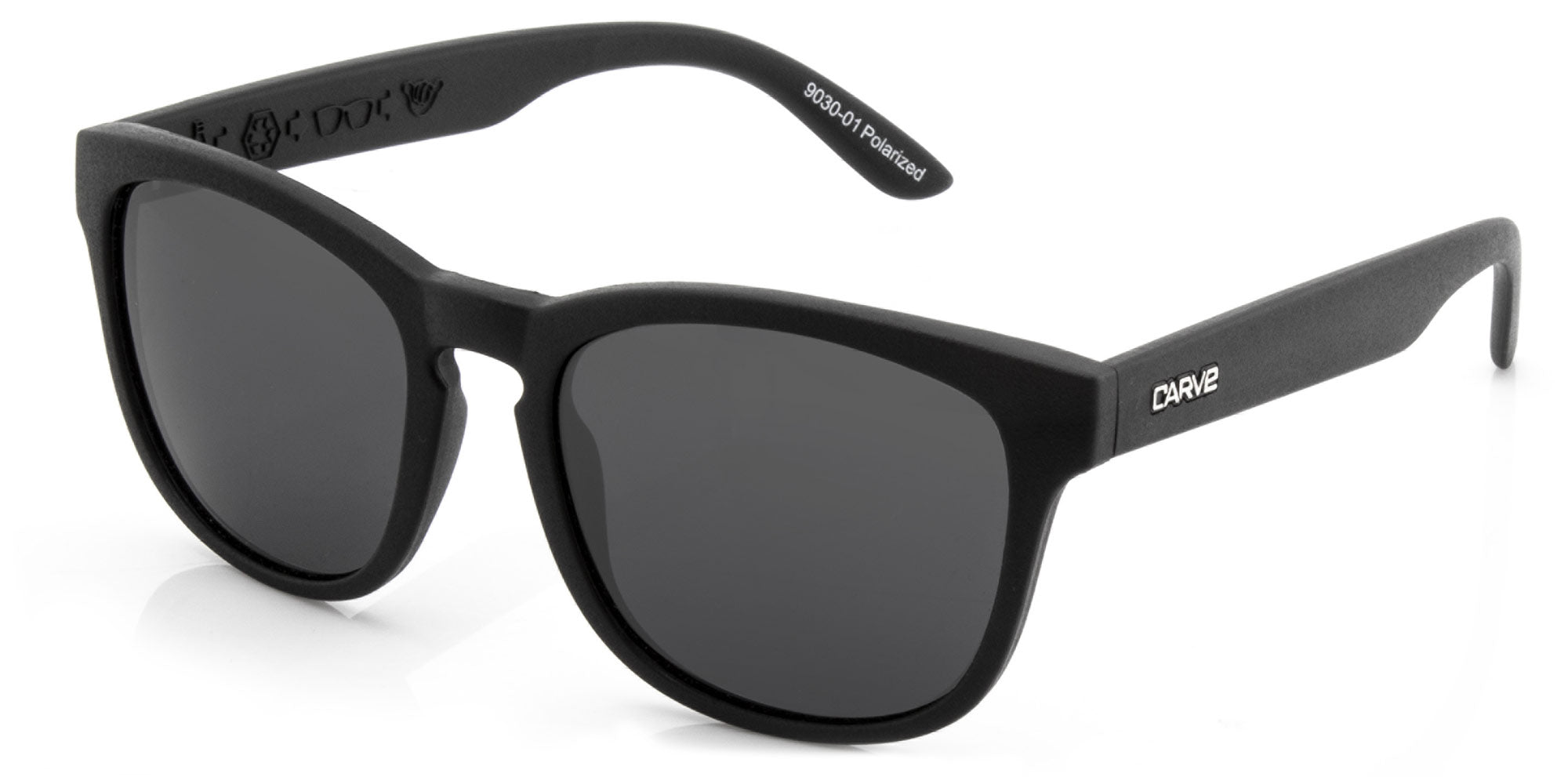 Bohemia - Polarized Matt Black Frame Recycled Sunglasses