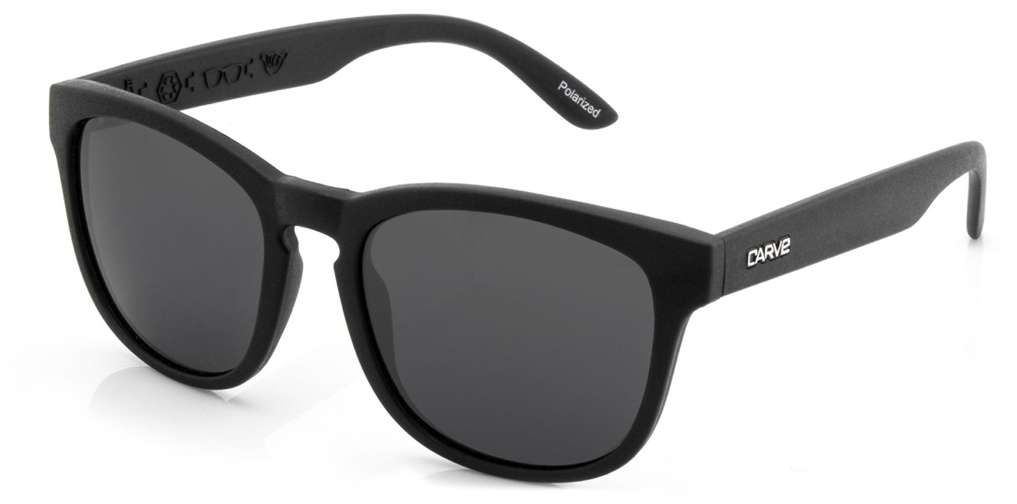 Bohemia - Injected Polarized Matt Black Frame Recycled Sunglasses