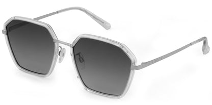 Bardot - Polarized Clear Crystal Frame Sunglasses