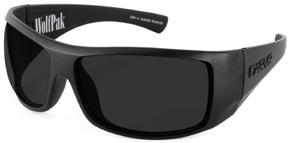 Wolfpak - Injected Polarized Matt Black Frame Floating Sunglasses
