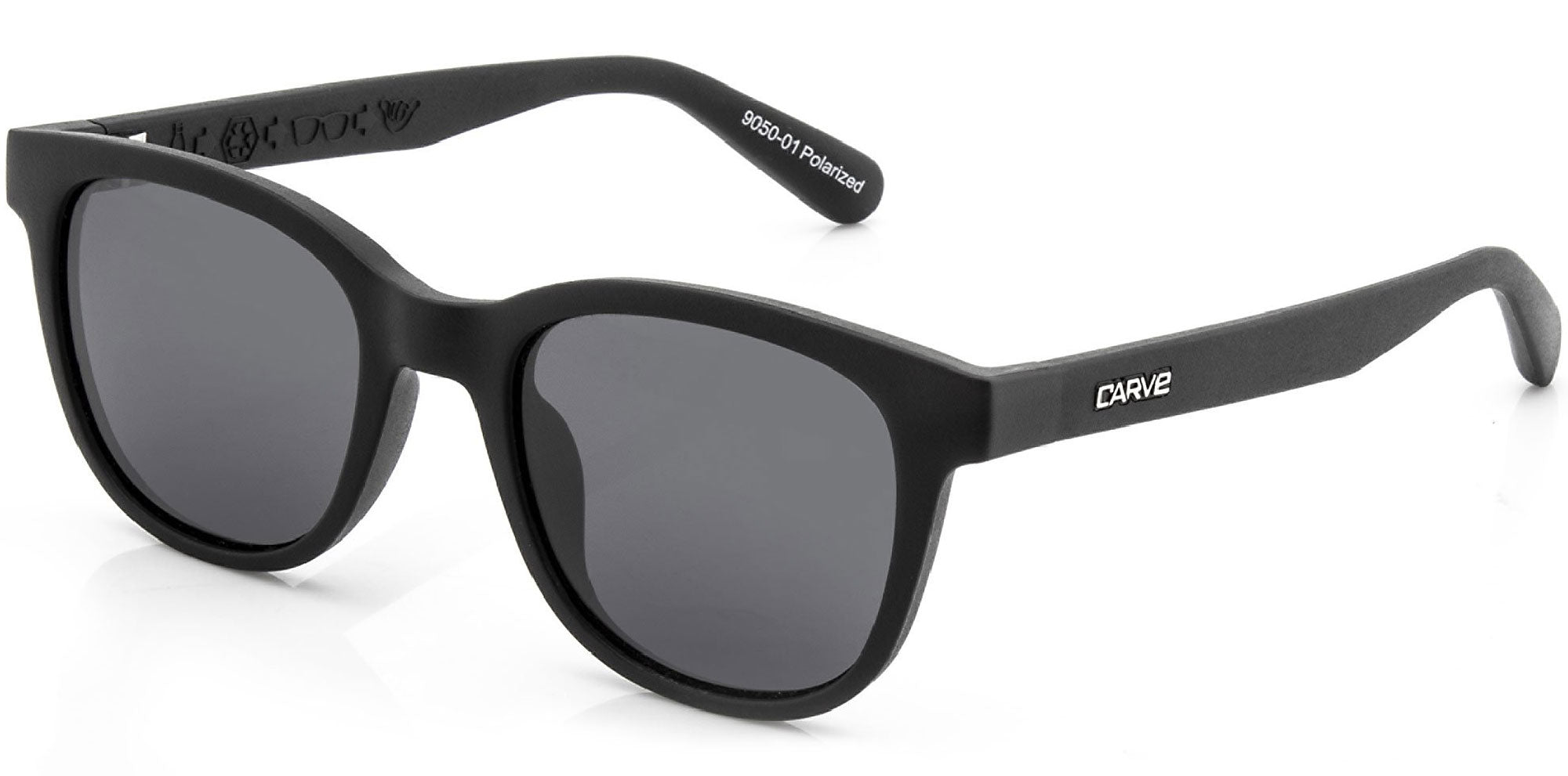 Homeland - Injected Polarized Matt Black Frame Recycled Sunglasses