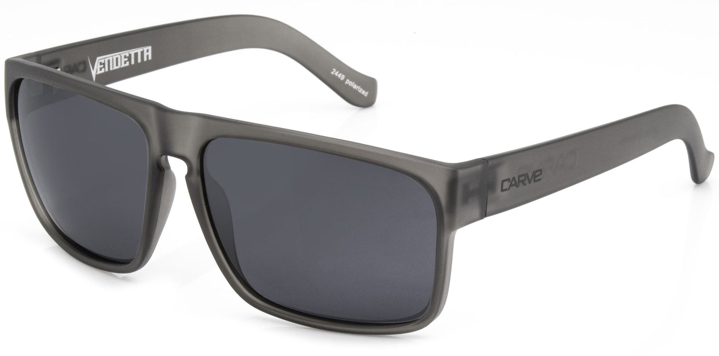 Vendetta - Polarized Grey Translucent Frame Sunglasses