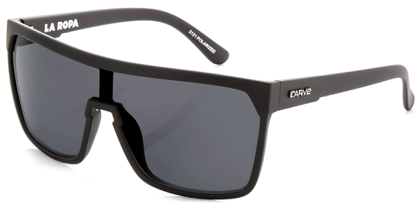 La Ropa - Polarized Matt Black Frame Sunglasses