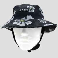 Trawling Surf Bucket Hat - Black / White