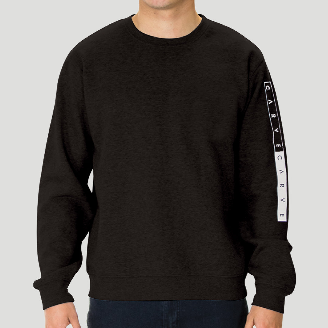 Barcelona - Men's Crew Neck Sweat - Black